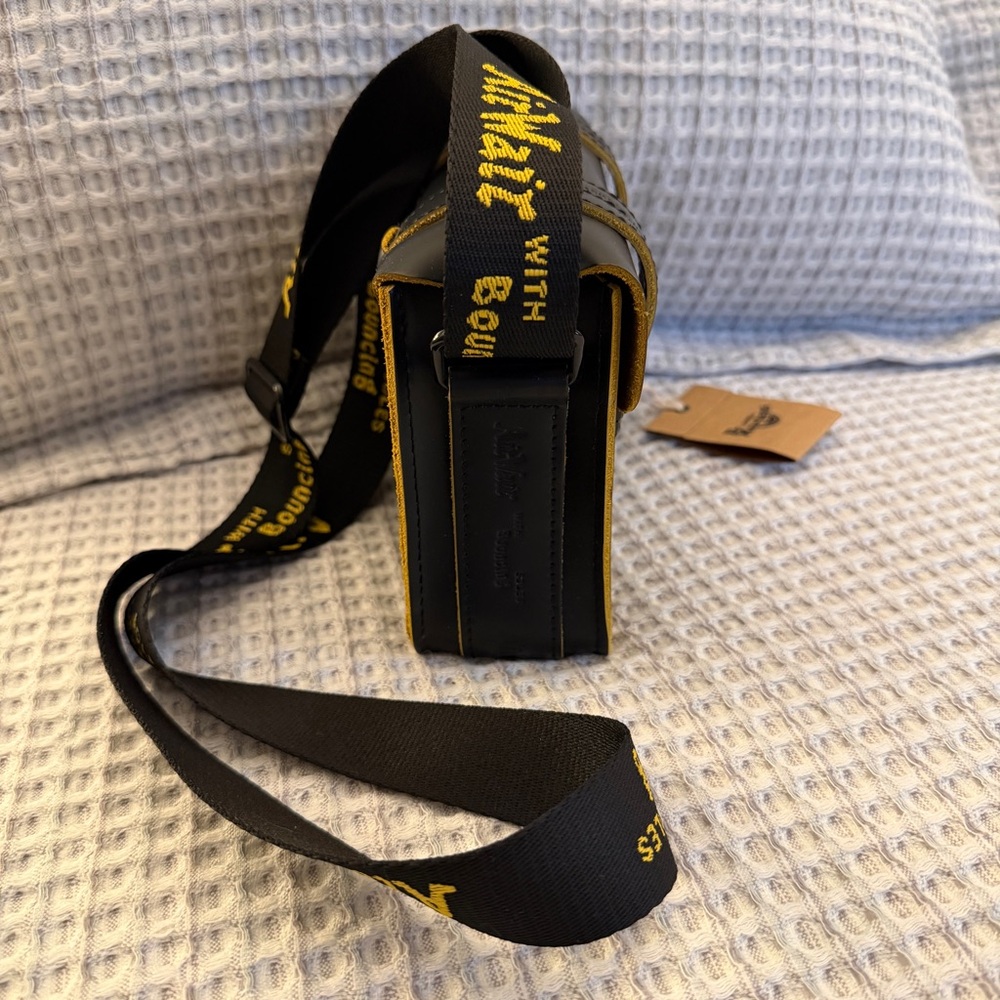 Dr. Martens Black and Yellow Crossbody Bag - Picture 4 of 11